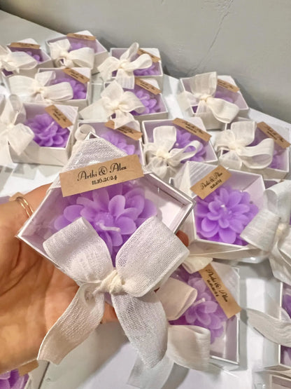 Bulk guest gifts, Lotus flower candles, Wedding Candle gift, Baby Shower Candles, Party Favors