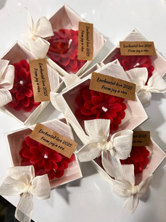 Bulk guest gifts, Lotus flower candles, Wedding Candle gift, Baby Shower Candles, Party Favors