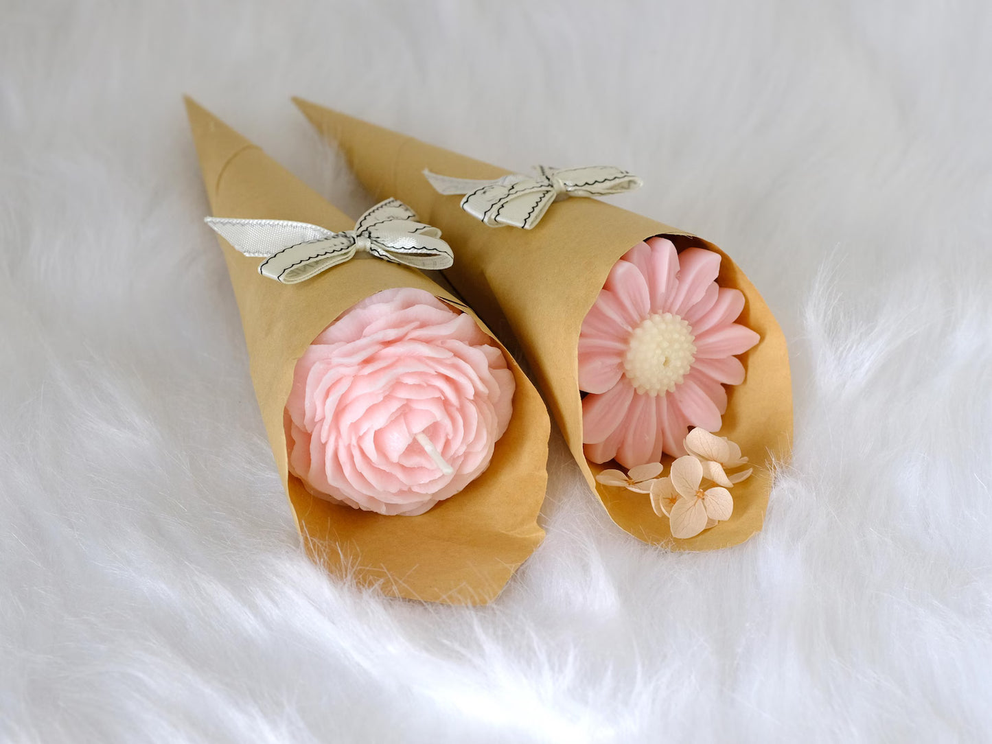 Handmade Floral Candle Bouquet, Decorative Wax Blooms, Unique Gift, Aesthetic Home Decor, Romantic Present for Her