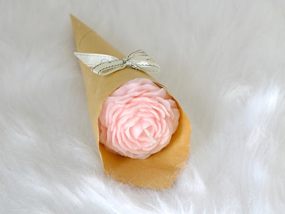 Handmade Floral Candle Bouquet, Decorative Wax Blooms, Unique Gift, Aesthetic Home Decor, Romantic Present for Her