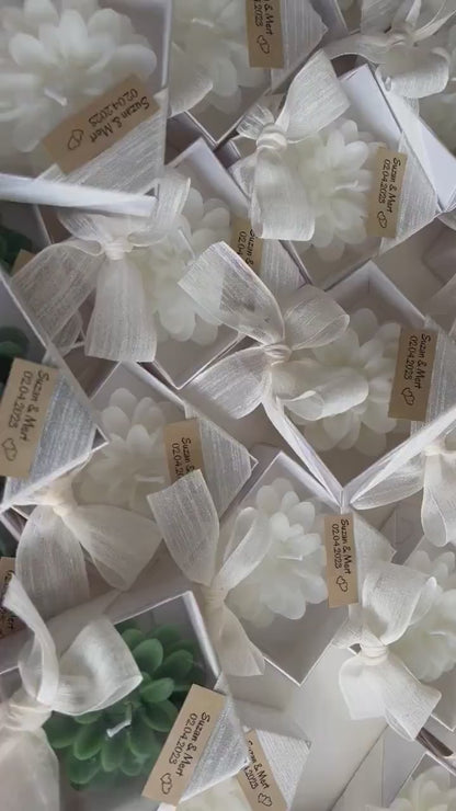 Bulk guest gifts, Lotus flower candles, Wedding Candle gift, Baby Shower Candles, Party Favors